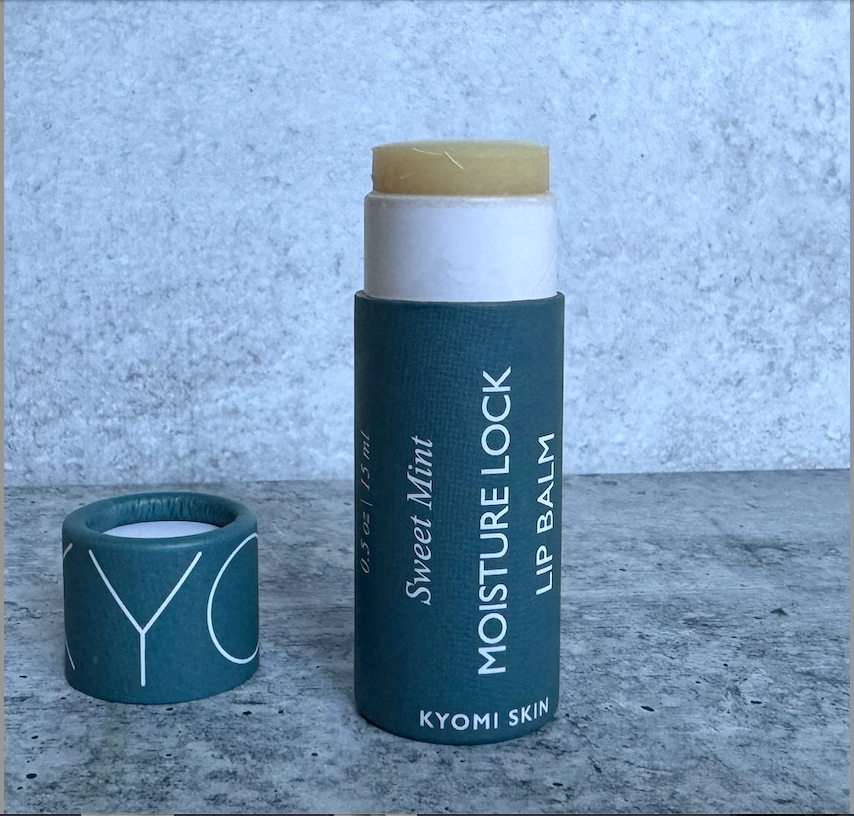 kyomi skin vegan lip balm, all natural lip balm, organic lip balm