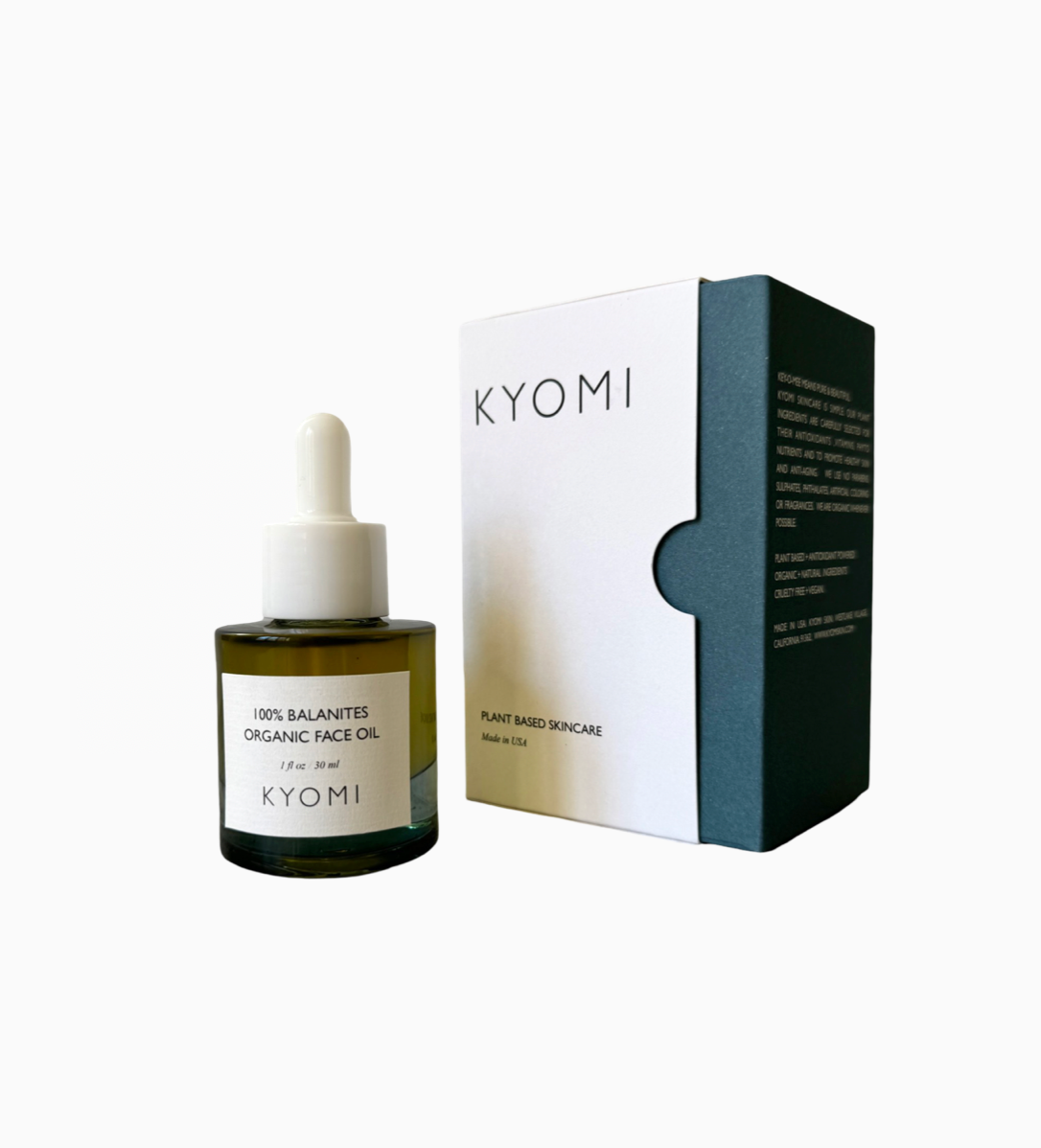 Kyomi skin organic balanites face oil, balanties face oil, 100% balanites, plant based skincare, face oils, organic face oils