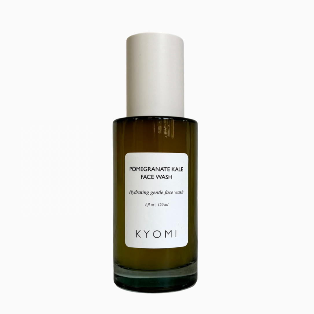 KYOMI SKIN pomegranate kale face cleanser, pomegranate face cleanser, organic face cleanser, plant based face cleanser, superfood face cleanser