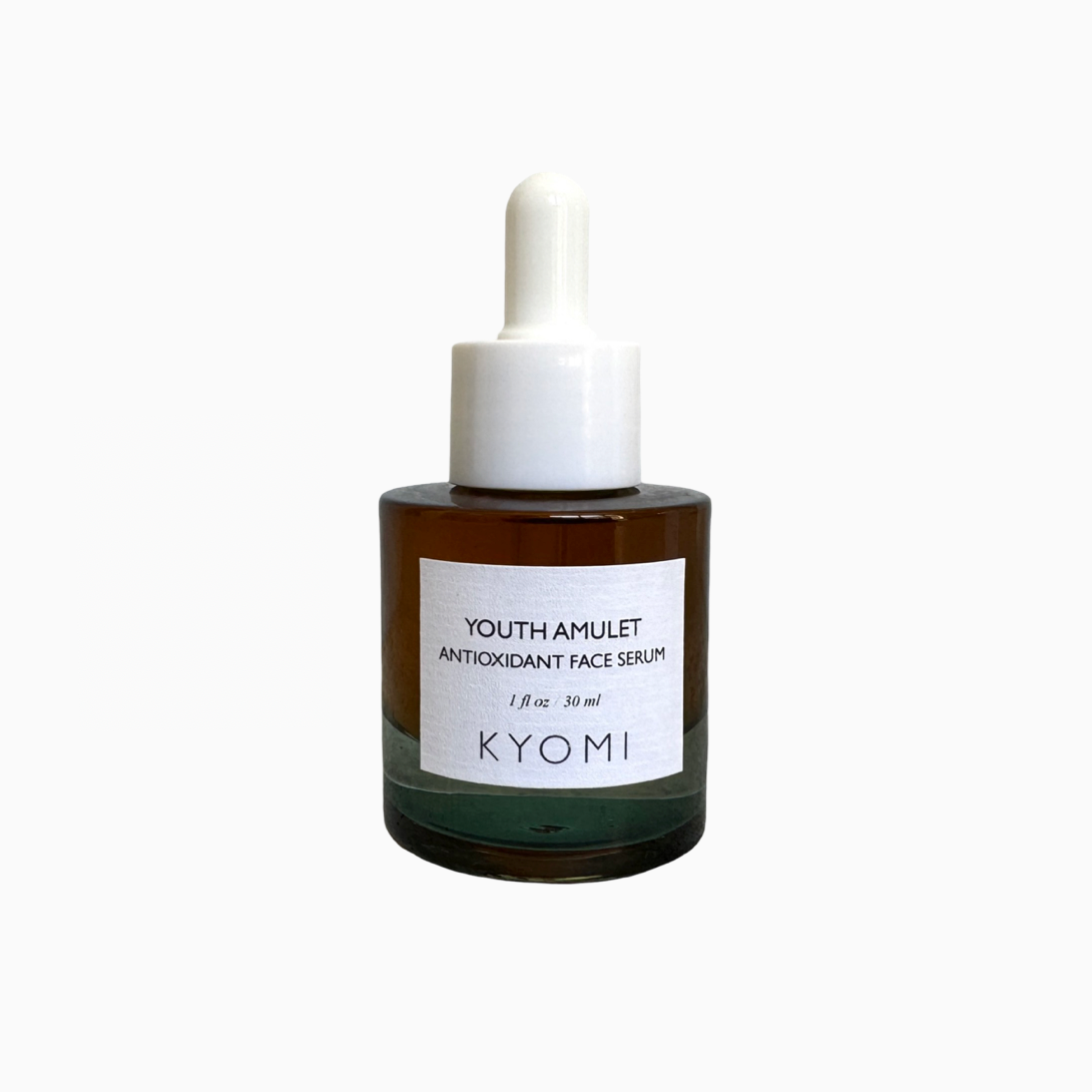 KYOMI SKIN Youth amulet face serum, cacay face oil, anti-aging face serum, la prunier, rodins face oil