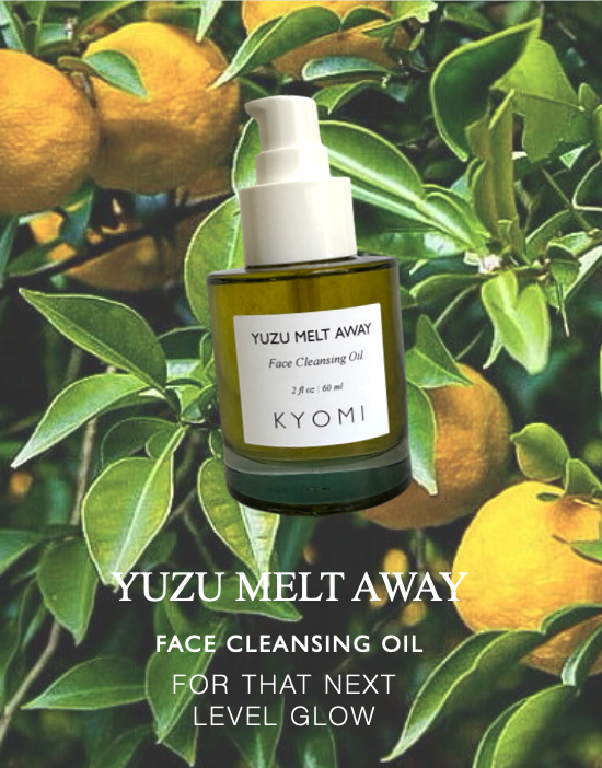 Kyomi skin Yuzu melt away face cleansing oil, organic face wash, organic face oils, plant based skincare